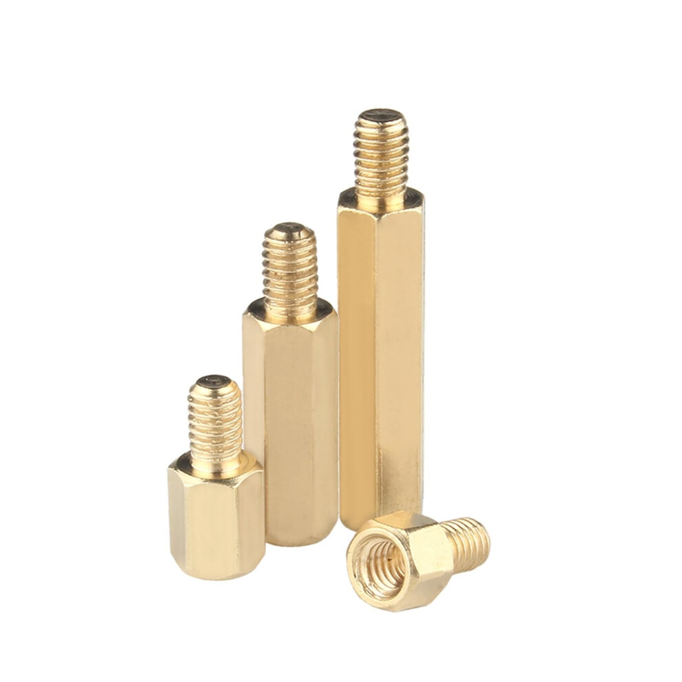 50Pcs M2 20Mm Male-Female Brass Standoff Hex Spacer Screws Threaded Pillar For Computer Motherboard Pcb 6447073637339