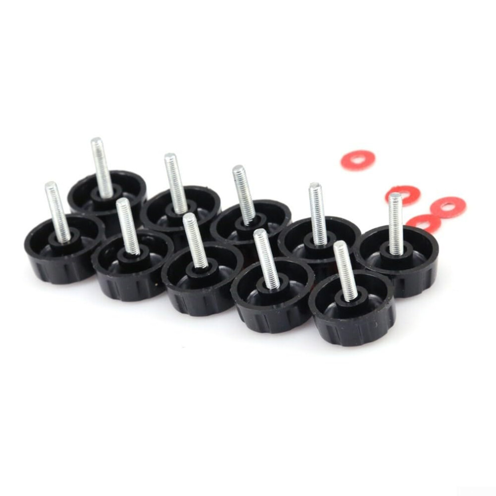 Fishing Reel Handle Screw Set 10 Pieces Black Cover For Fishing Reel Maintenance Repair Compatible With Various Models 9016109814425