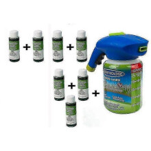 (7pcs X 1Sprayer) Hydro Mousse Liquid Grass Seed Lawn Sprayer Tool with Growth Boosting Formula for Easy Turf and Yard Carel