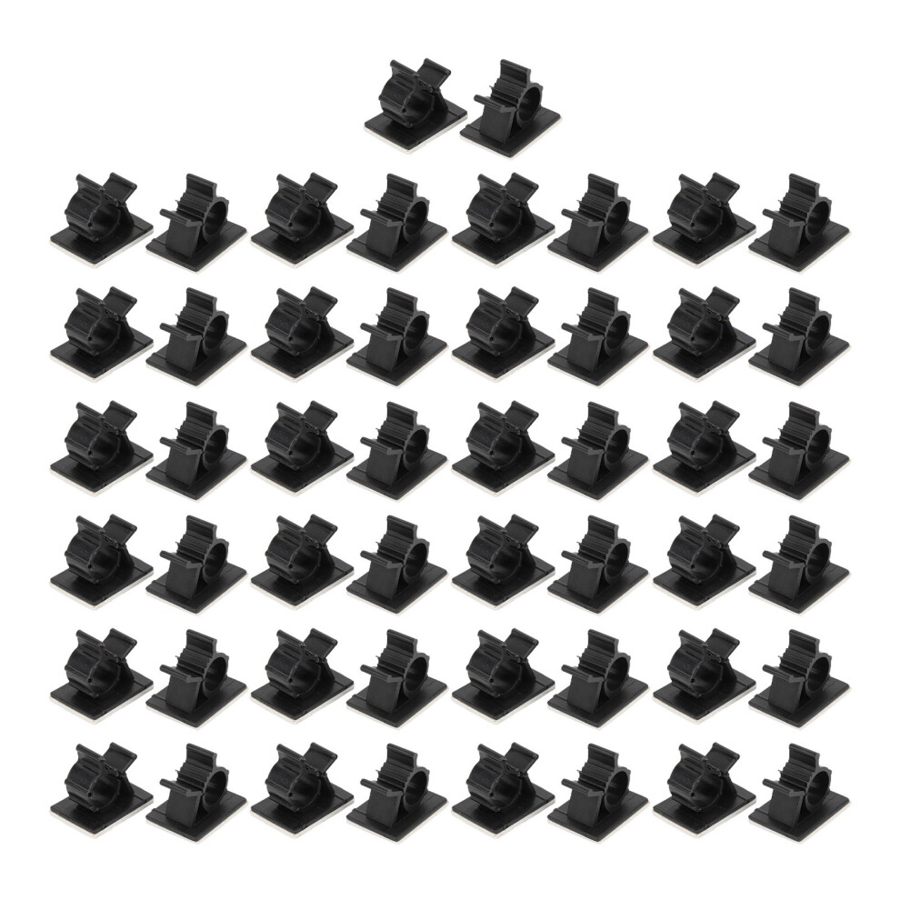 50Pcs Cable Management Clips Adjustable Adhesive 8320539150062