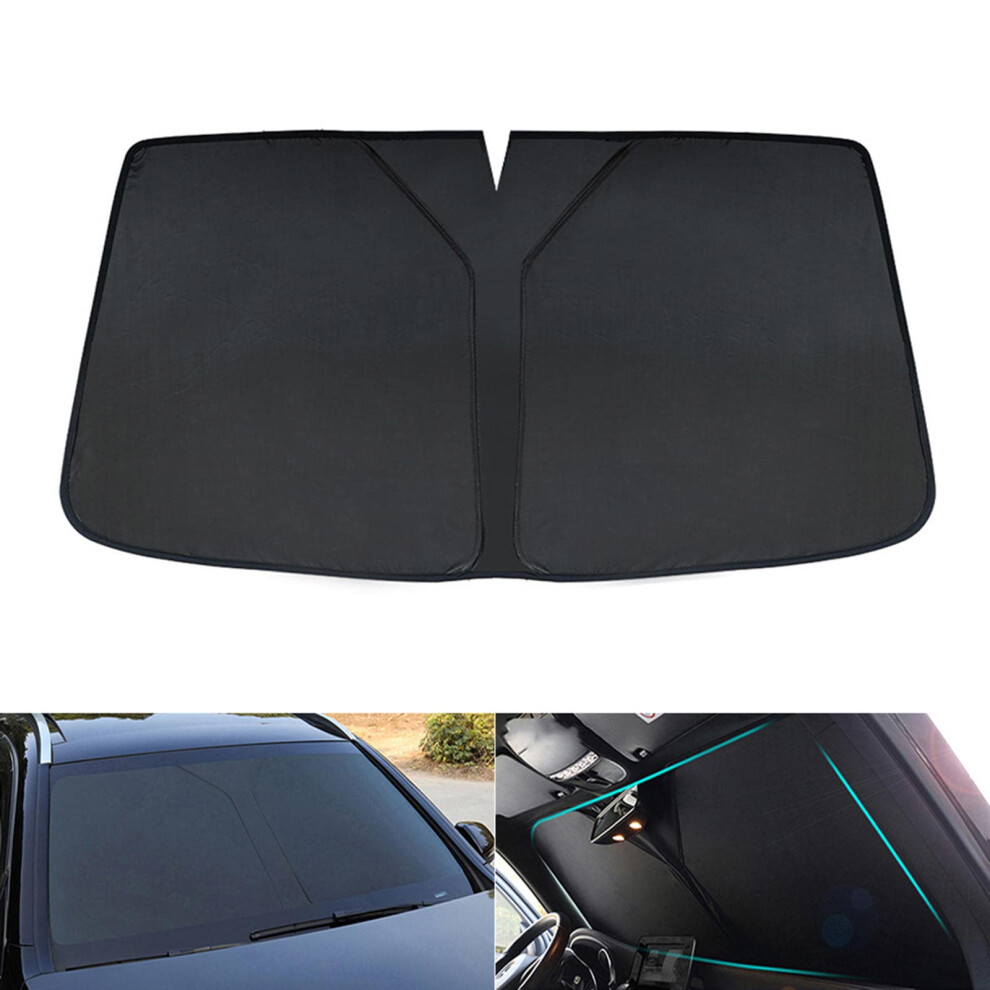 Car Windshield Sun Shade For Mercedes Benz A Class W176 2012-2018, Car Sun Shades For Heat Protection And Uv Defense Black 9016109814876