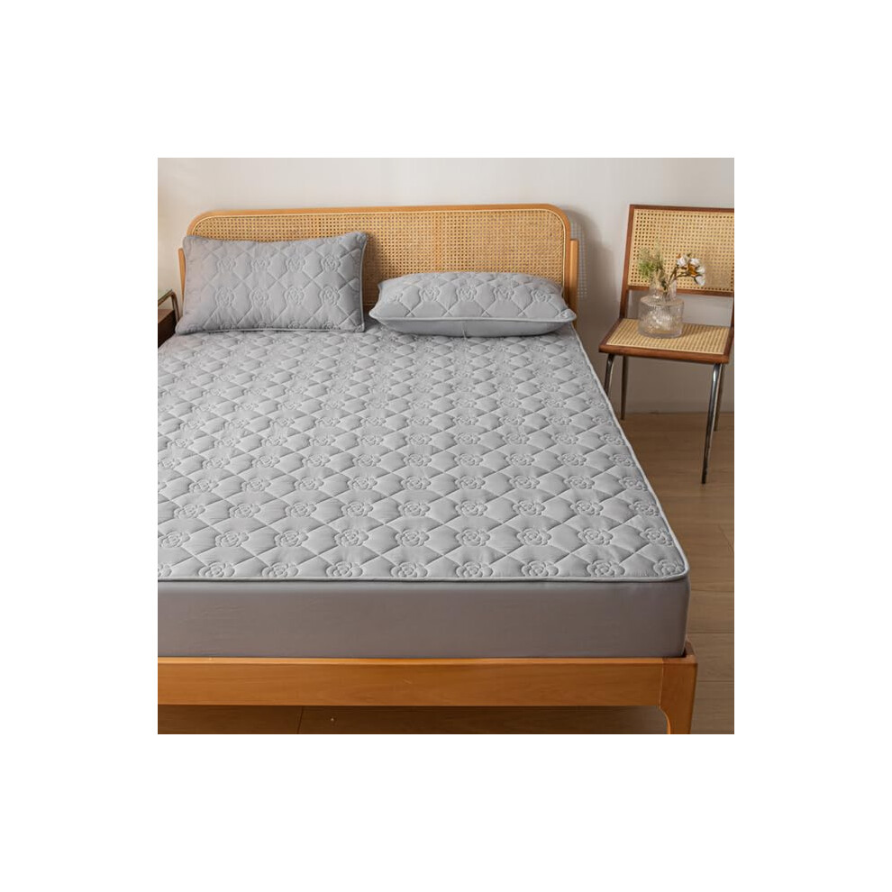 Waterproof Fitted Sheet Quilted Mattress Protector For Twin Full Queen King Sizes 160x200 CM Mattress Cover