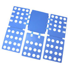 Clothes Folder Board, Fast Folding Tool for T-Shirts and Dresses, Blue Laundry Organizer for Kids and Adults