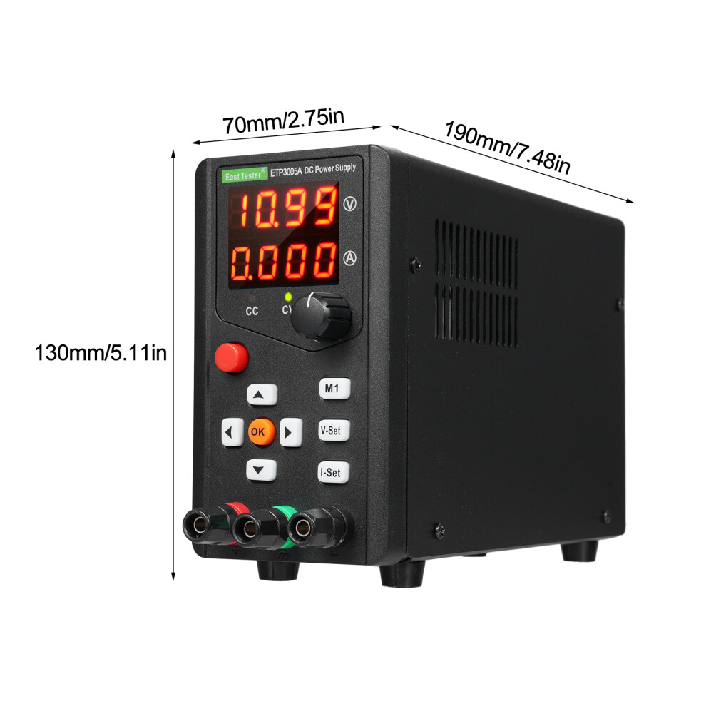 East Tester ETP3005A 150W 30V 5A DC Power Supply with Digital Display-image-OPC-PKFHMCN-NEW