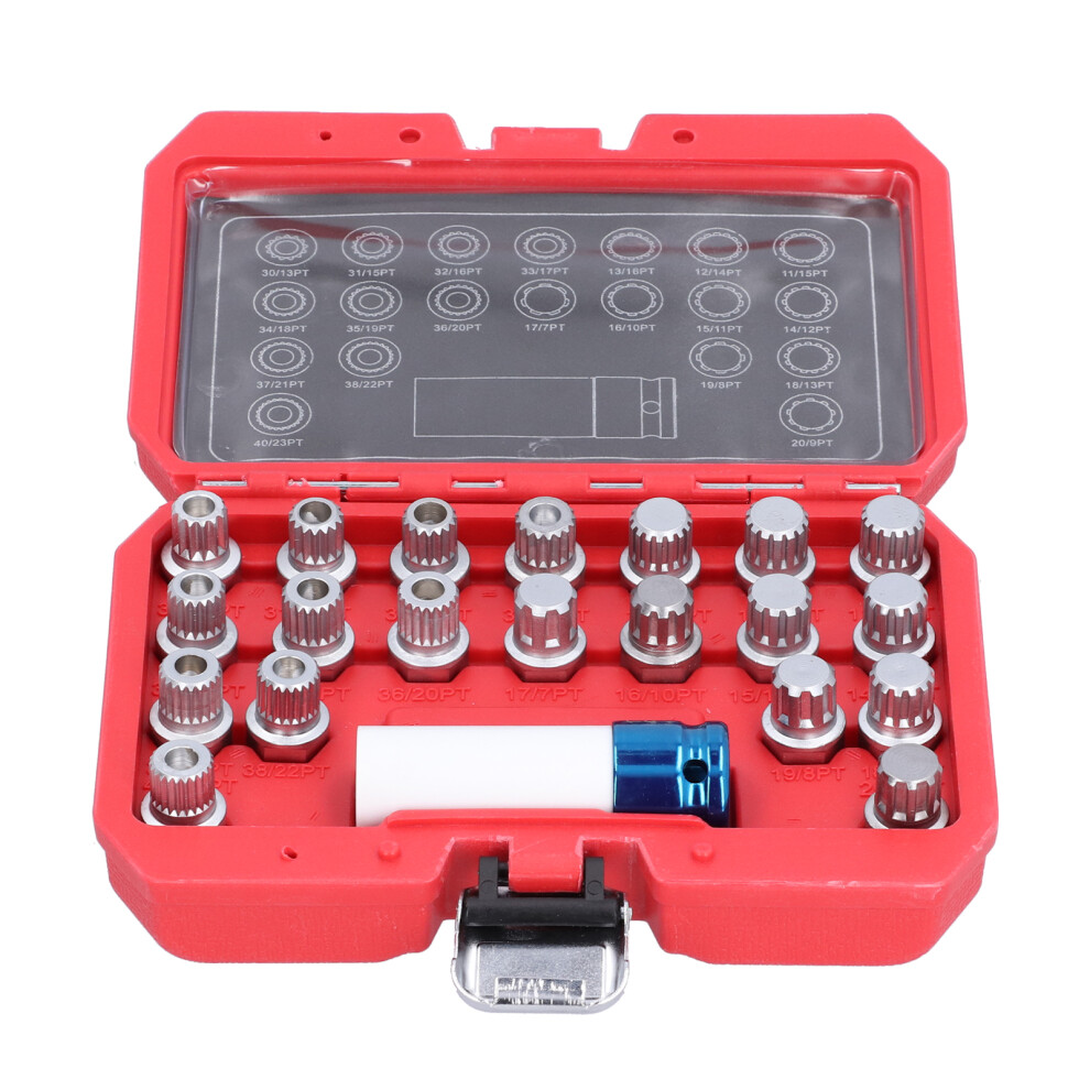 21pcs Wheel Lock Lug Nuts Screw Remover Removal-image-OPC-PKFHMGZ-NEW