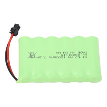 7.2V 1800mAh Lithium Polymer Battery with SM 2P Black Plug for RC Cars