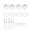 Universal Bonnet Hood Pin Pins Lock Latch Kit for 8