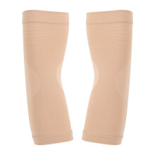 Unisex Elastischer Ellenbogenschutz für Sport, Hautfarbe, Größe M