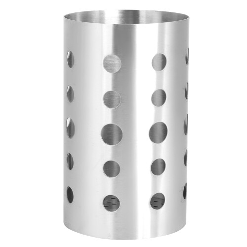 Stainless Steel Chopsticks Holder with Draining Rack, 10.5cm Diameter 1