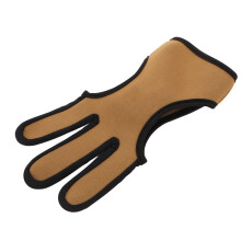 M Size 3 Fingers Neoprene Archery Gloves Finger Tab Protective Shooting Gear