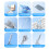 Kit de limpieza para teclado - Multifuncional azul ABS 3