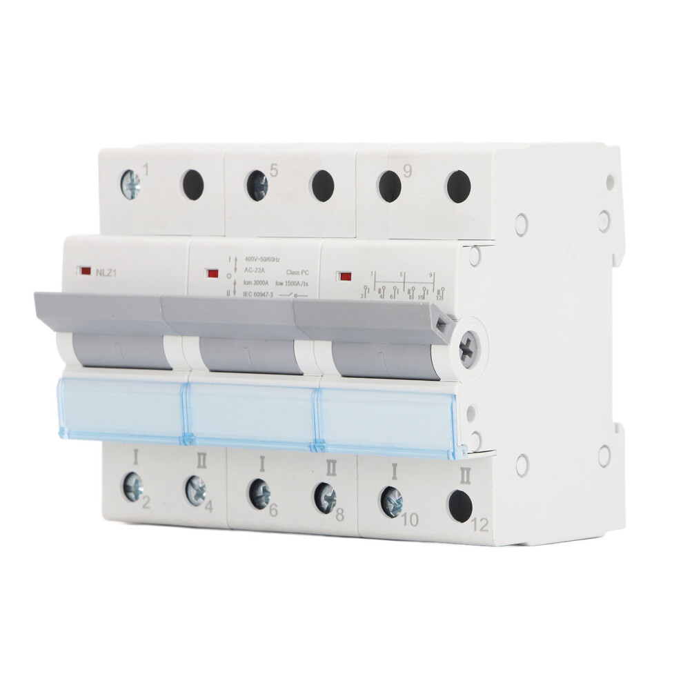 400Vac Dual Power Manual Transfer Switch 35Mm Din Rail 63A 3571349113395