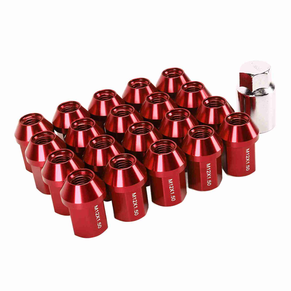 20Pcs M12x1.5 Wheel Lug Nuts 35Mm 6061 Aluminum 8320539151892