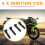 4 τεμάχια πηνίο ανάφλεξης μοτοσικλέτας για KAWASAKI NINJA ZX-6RR 2003-06 7