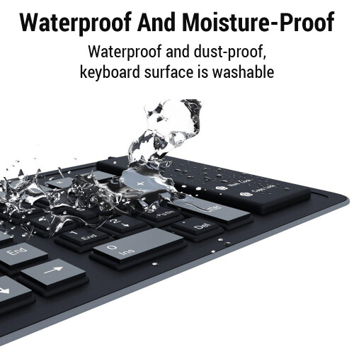 USB Wired Silicone Keyboard Portable Foldable 1