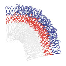 Heavy Duty Basketball Net 6pcs Thickened Mesh Replacement for Standard Frame Indoor Outdoor Durable Weather Resistant Red White Blue