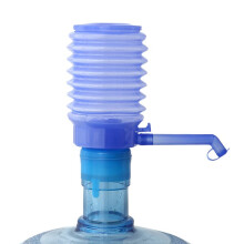 Hand Pressure Water Dispenser for 52mm-55mm Bottles, Non-Drip Easy Hand Pump with Protective Spout Cap