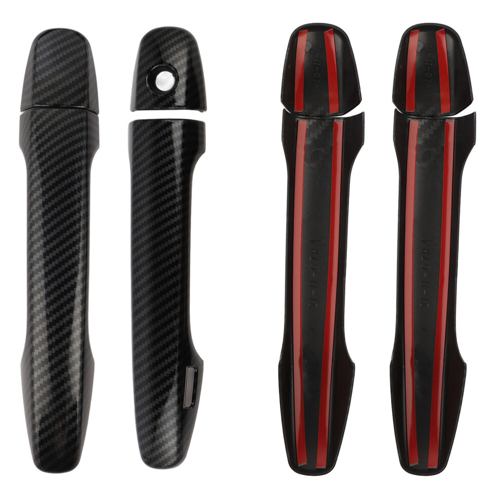 Carbon Fiber Style Exterior Door Handle Cover Trim For Subaru Legacy 2015-2022 4251349118543