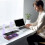 Acrylics Keyboard Stand 3 Tiers Clear Display Rack for Tablets 7