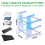Acrylics Keyboard Stand 3 Tiers Clear Display Rack for Tablets 3