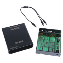 3Pcs 18650 Power Box with 5.5x2.1mm Power Cable UPS Power Supply