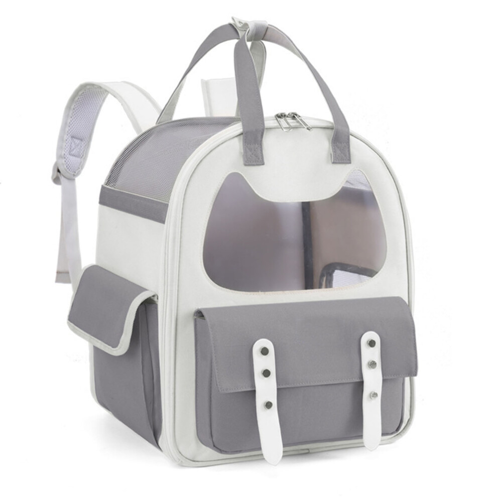 Large Breathable Waterproof Pet Backpack Carrier 40x23x32cm Yellow-image-OPC-PKFHSS8-NEW