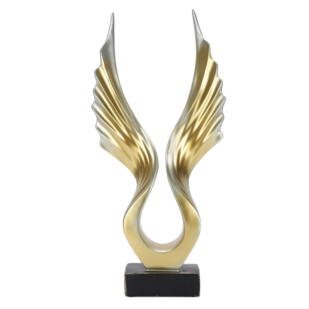 Modern Resin Abstract Wing Sculpture for Home Living Room Champaign Gold-image-OPC-PKFHSS2-NEW