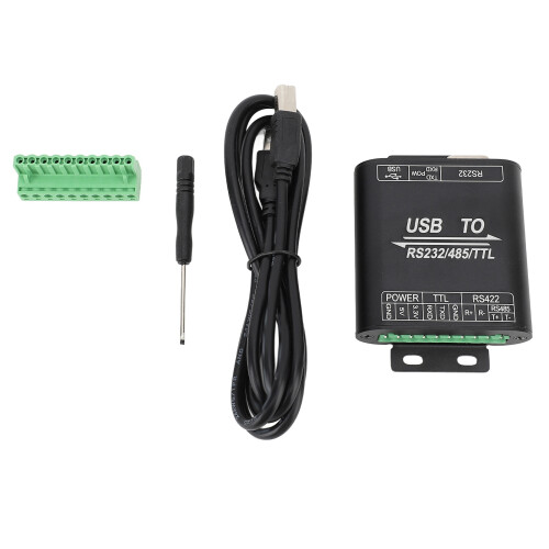 USB vers RS232/485/422 TTL isolé en alliage d'aluminium 1