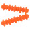 Rubber Bow String Shock Absorber for Compound Bow Orange 38x9mm 1