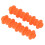Rubber Bow String Shock Absorber for Compound Bow Orange 38x9mm 7