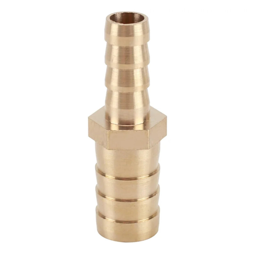 Brass Hose Fitting 12-6Mm Od Barbed Reducer Connector Coupler For Straight Pipe Applications 6447073640681
