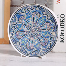 DIY Mandala Diamantenbild Nachlicht - 15cm mit leuchtenden & besonderen Diamanten