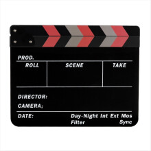 ClapperBoard Movie Action Clap-Stick Director Filmklappe, Schwarz