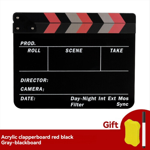 ClapperBoard Ταινία Δράσης με Χειρολαβή για Σκηνοθέτη, Μαύρο 2