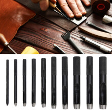 DIY Lederhandwerks-Lochzangen-Set 10 Stück Hohlzangen-Set für Gürtel 1mm-10mm