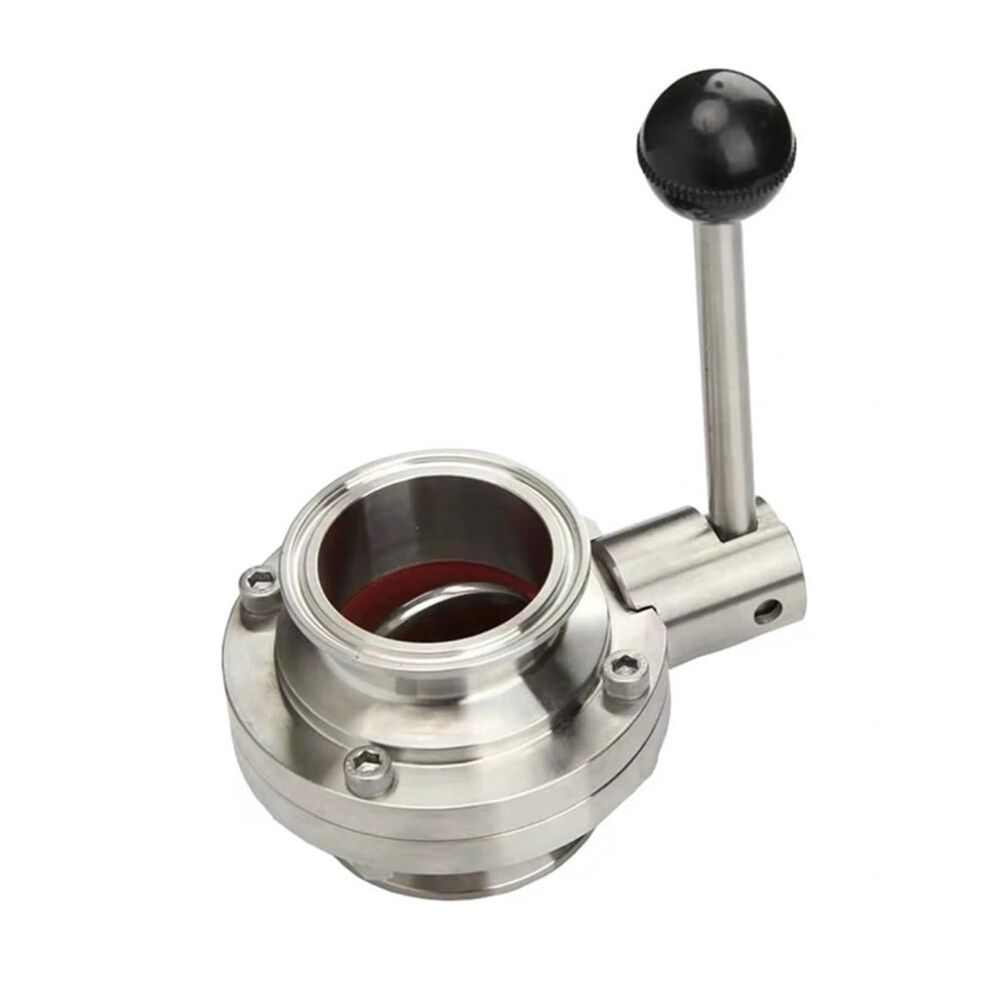 2.5" Triple Clamp Valve - 63Mm Ss304 Stainless Steel Sanitary Grade Valve For Food And Beverage Applications 9016109817617