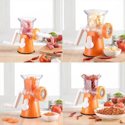 Manueller Fleischwolf aus Edelstahl, Fleischwolfmaschine zum Mahlen von Fleisch 1