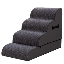 Dog Stairs Non-Slip Detachable Ramp for High Bed and Couch, Beige Pet Steps for Small Dogs and Cats