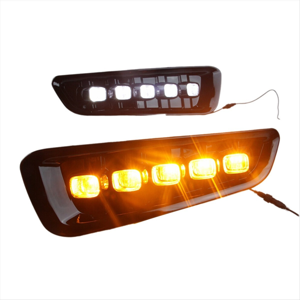 Car Head Drl Daytime Running Daul Clour Fog S Light 4714049922518