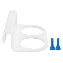Acrylic Double Hole Filter Bag Bracket White for Fish Tank, 446g