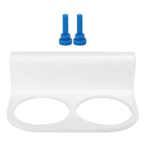 Acrylic Double Hole Filter Bag Bracket White for Fish Tank, 446g 1
