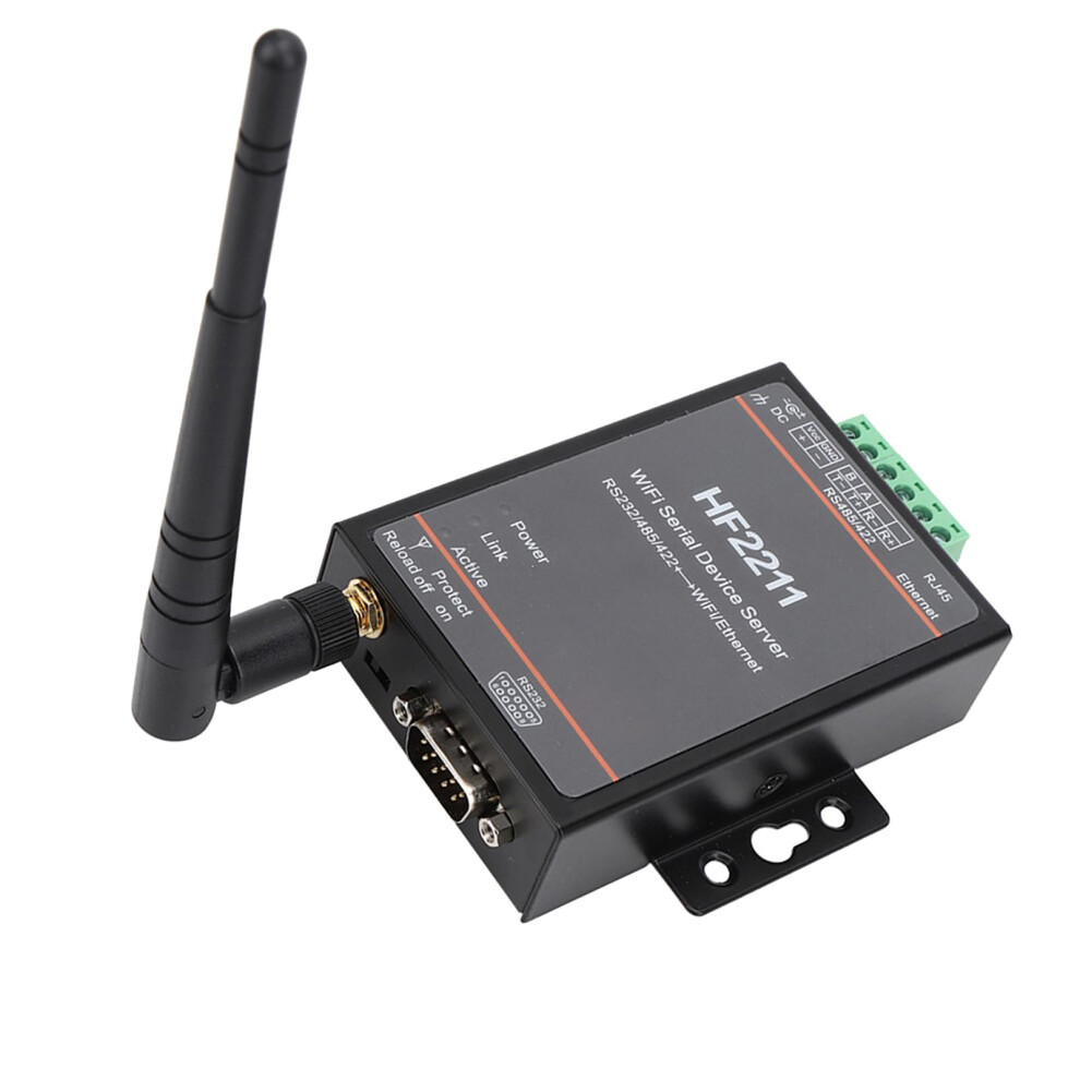 Hf2211 Serial Server Rs232/485/422 To Wifi Ethernet Dtu Network Communication 5-36Vdc Power Supply Model 6447073642647