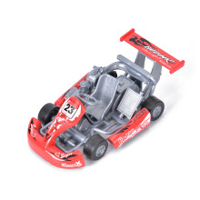 Hochwertiges 1:32 Maßstab Metall-Go-Kart-Rennfahrzeug Rückzugsspielzeug in Rot