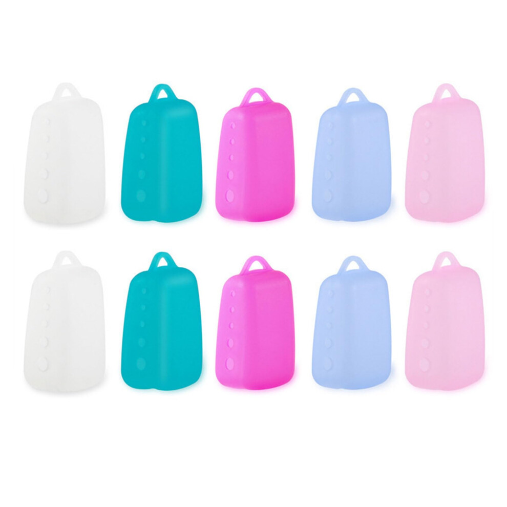 Silicone Toothbrush Protectors 10 Pack Reusable Hygienic Caps for Travel and Home Use, Fits Standard Toothbrush Heads