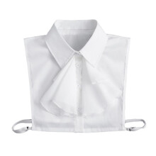 Vintage Elegant Ruffled Front Faux Collar Detachable Collar