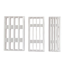 3Pcs Geometric Gridded Clay Cutter Clay Molds for Earrings