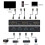 HDTV USB KVM Switcher High Performances 4K 30Hz Video Source 2