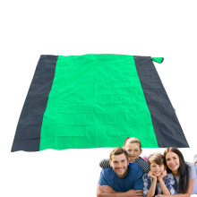 Beach Blanket Waterproof Sandproof Extra Large Compact Mat - Wear Resistant Foldable Green Blanket for Camping, Hiking, Parks