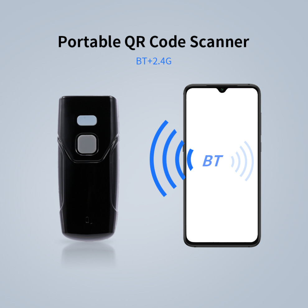 Qr Wireless Barcode Scanner Bt & 2.4G Wireless 8320539156675