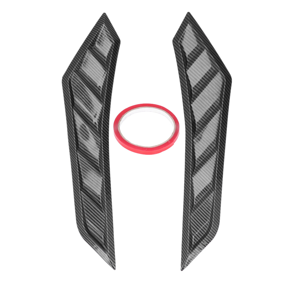 2 Pcs Carbon Fiber Style Hood Vents Bonnet Cover 8320539156682